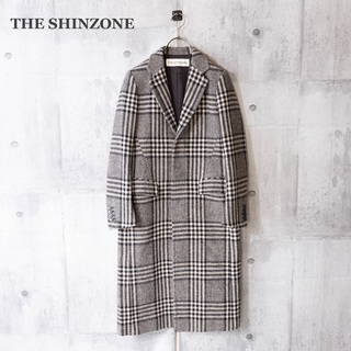 Shinzone - 【THE SHINZONE】チェスターコート　グレンチェック　グレー　Sサイズ