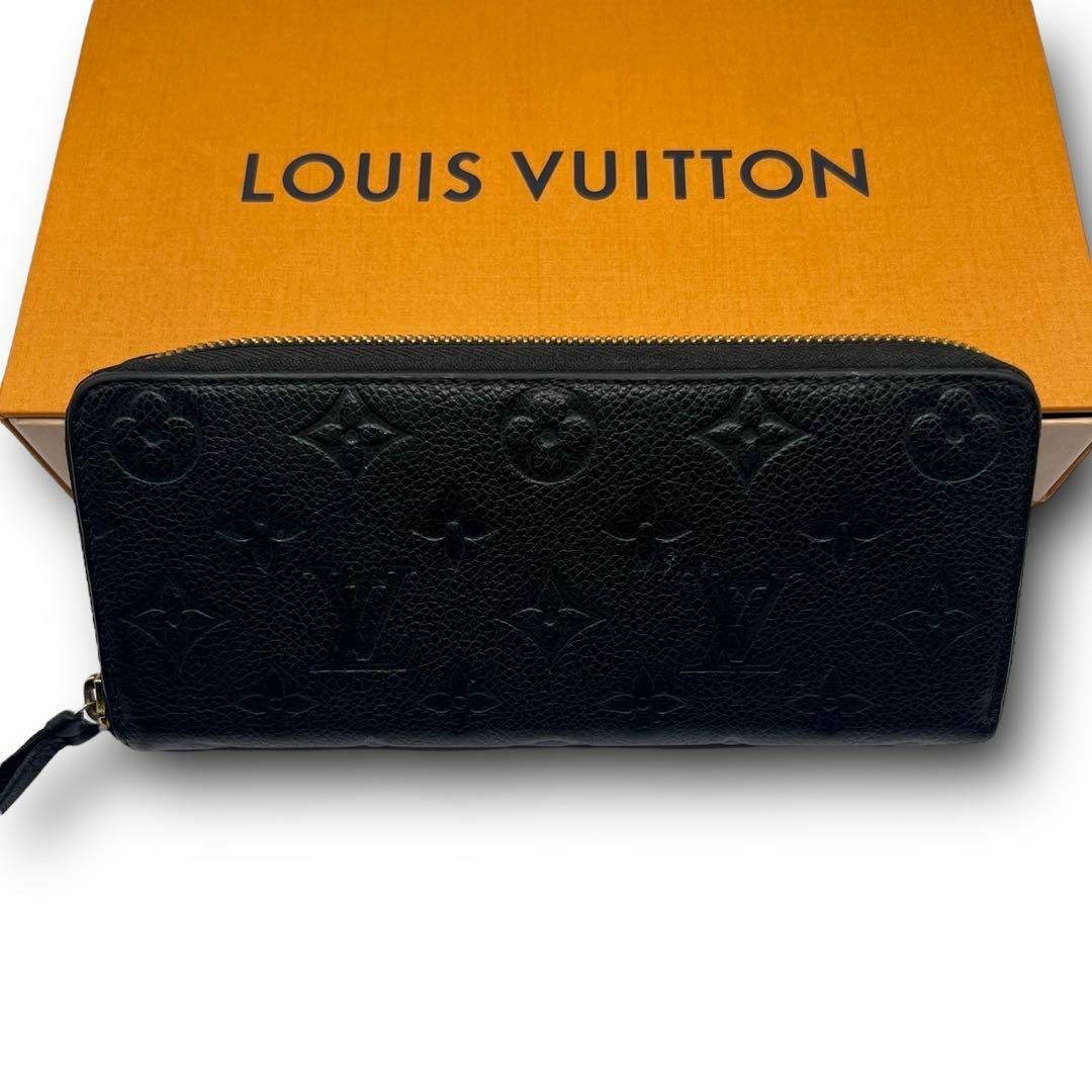 LOUIS VUITTON(ルイヴィトン)の【美品】ルイヴィトン　アンプラント　 クレマンス　長財布　モノグラム　ノワール レディースのファッション小物(財布)の商品写真