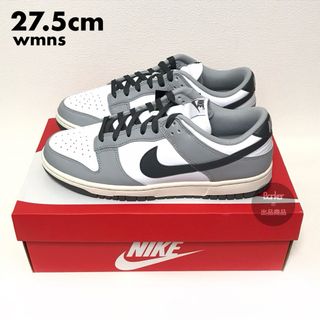 ナイキ(NIKE)の27.5【新品】ナイキ ウィメンズ ダンク ロー ライトスモークグレーパンダ(スニーカー)