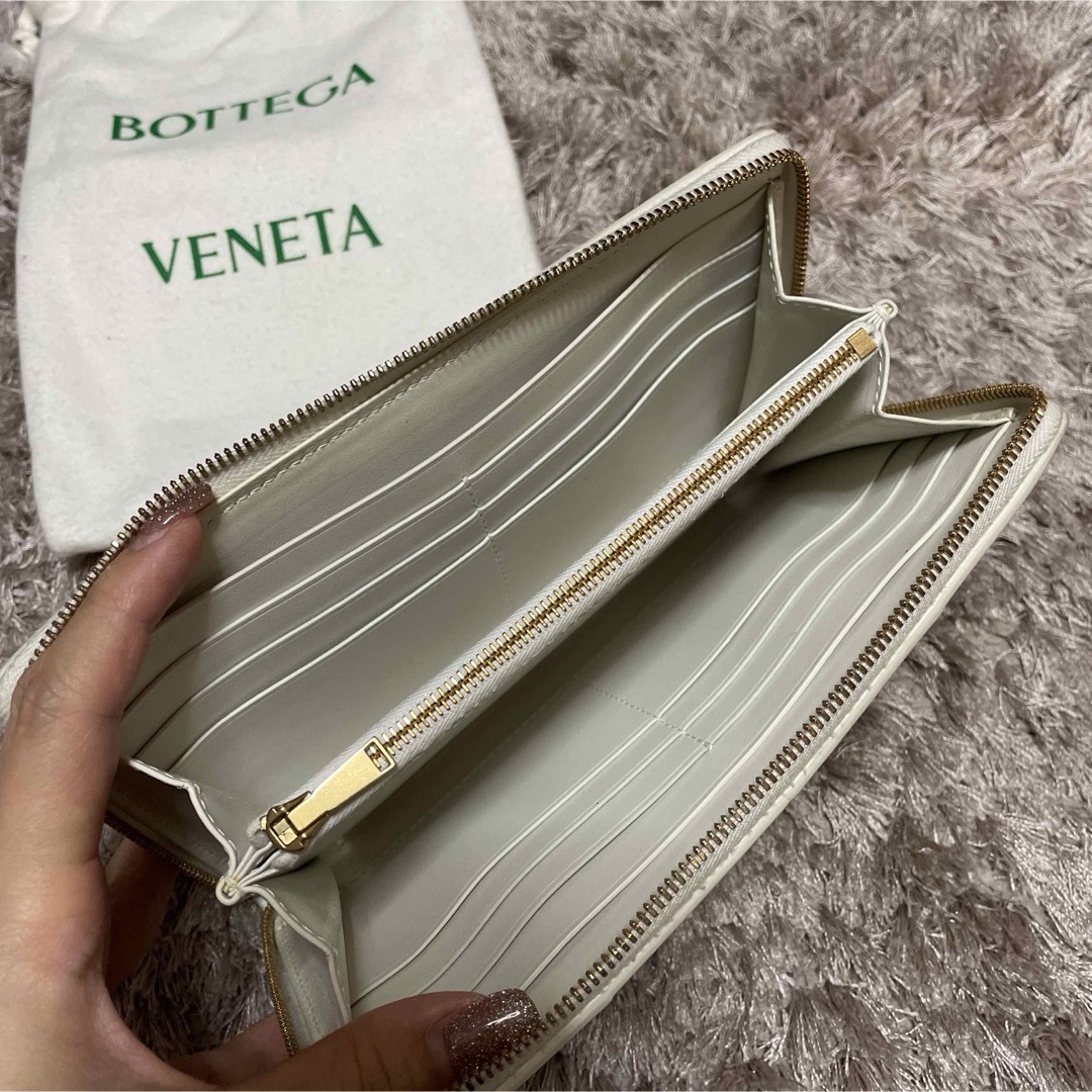 BOTTEGA VENETA - ボッテガ 財布 長財布 ホワイト 白の通販 by BOTTEGA VENETA - ボッテガ 財布 長財布 ホワイト 白の通販 by