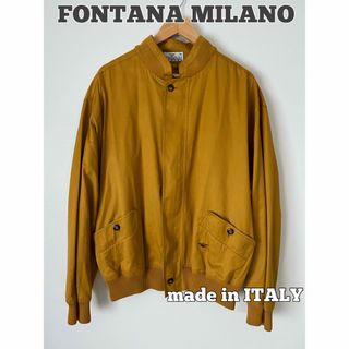 FONTANA MILANO ブルゾン　ギャバジャン　スタンドカラー　イタリア製(ブルゾン)