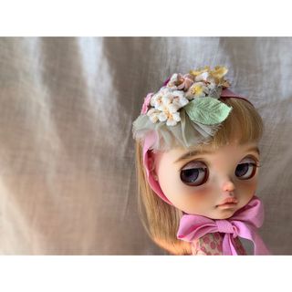 ❇︎ No9 桜 ヘッドドレス ドール ブライス 小物 ボネ アクセサリー(人形)