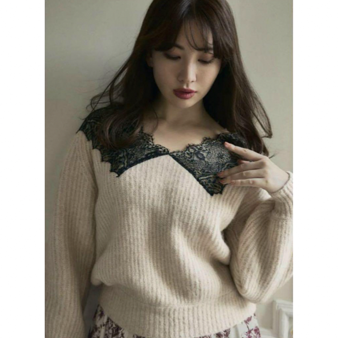 Her lip to(ハーリップトゥ)のherlipto Wool-Blend Pullover レディースのトップス(ニット/セーター)の商品写真