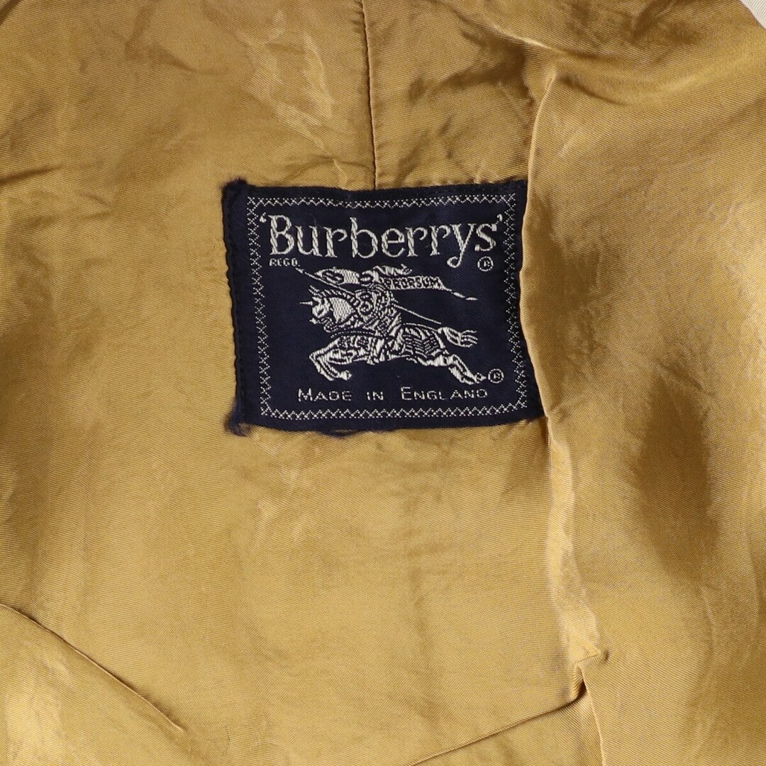 BURBERRY(バーバリー)の古着 80年代 バーバリー Burberry's コットン100% ステンカラーコート バルマカーンコート 英国製 メンズM ヴィンテージ /evb004910 メンズのジャケット/アウター(ステンカラーコート)の商品写真