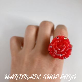 春色新色です♡『Rose orgonite ring』お守りに♡(リング)