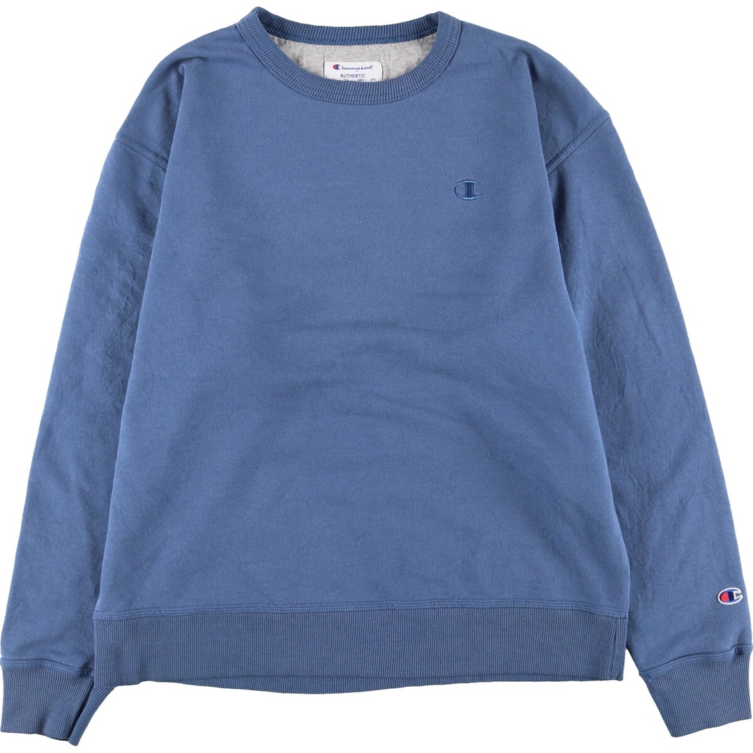 Champion(チャンピオン)の古着 チャンピオン Champion ワンポイントロゴスウェットシャツ トレーナー メンズL /eaa421444 メンズのトップス(スウェット)の商品写真