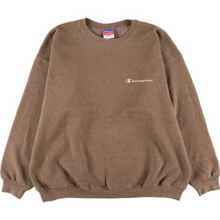 チャンピオン(Champion)の古着 00年代 チャンピオン Champion ワンポイントロゴスウェットシャツ トレーナー メンズXL /eaa421446(スウェット)