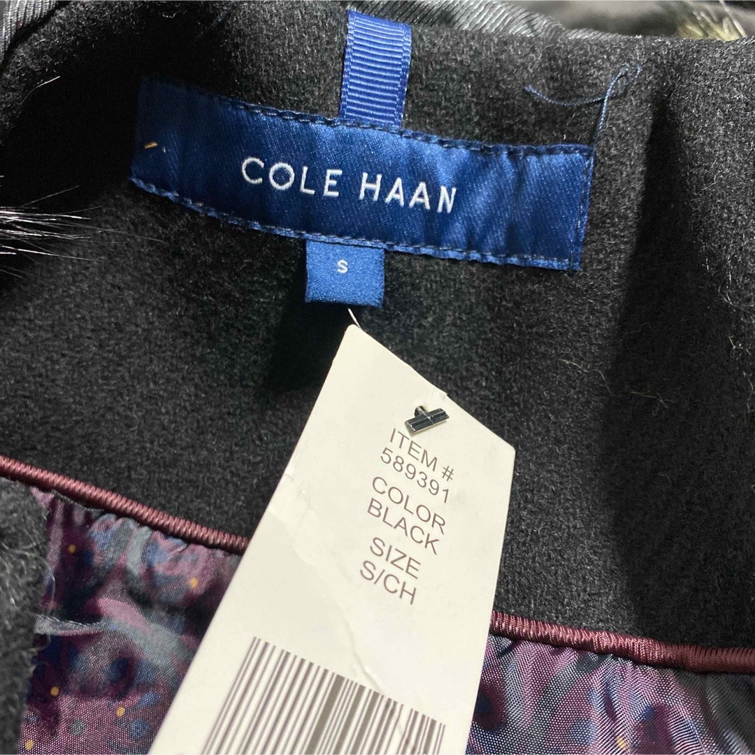 Cole Haan(コールハーン)の新品 COLE HAAN コールハーン コート ダッフルコート アウター S 黒 レディースのジャケット/アウター(ダッフルコート)の商品写真