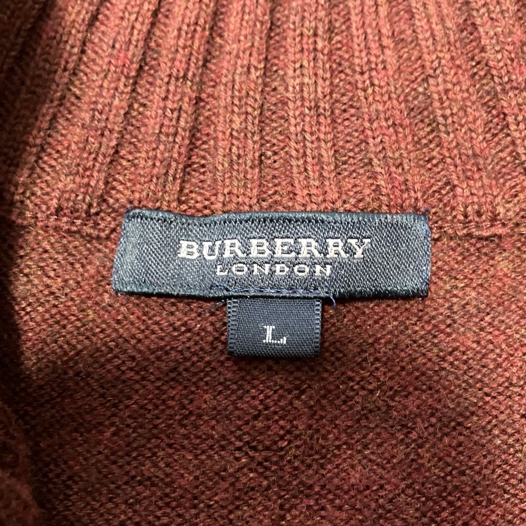 BURBERRY(バーバリー)の【極美品】バーバリー ハーフジップ 春 ニット メンズのトップス(ニット/セーター)の商品写真