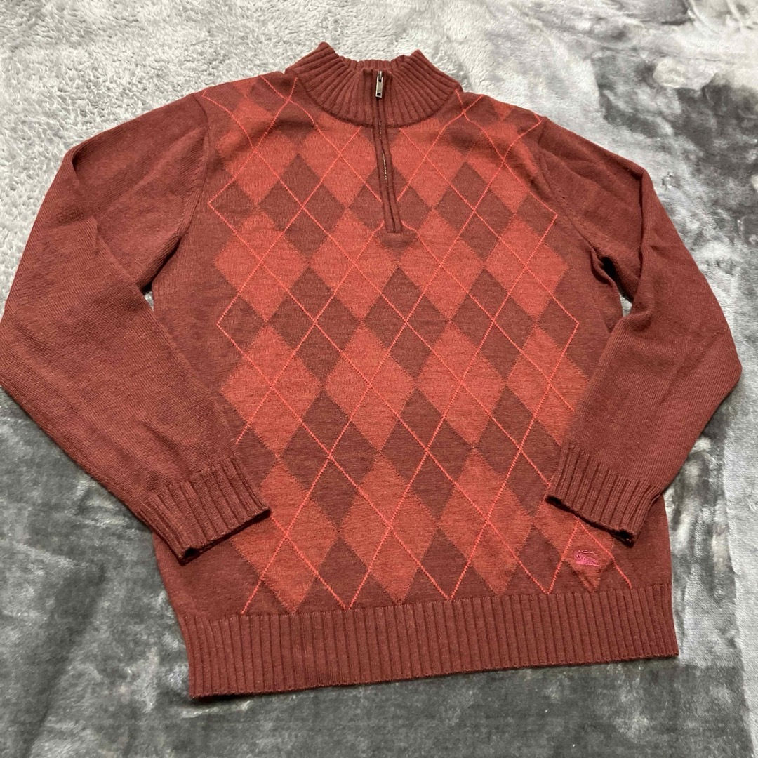 BURBERRY(バーバリー)の【極美品】バーバリー ハーフジップ 春 ニット メンズのトップス(ニット/セーター)の商品写真