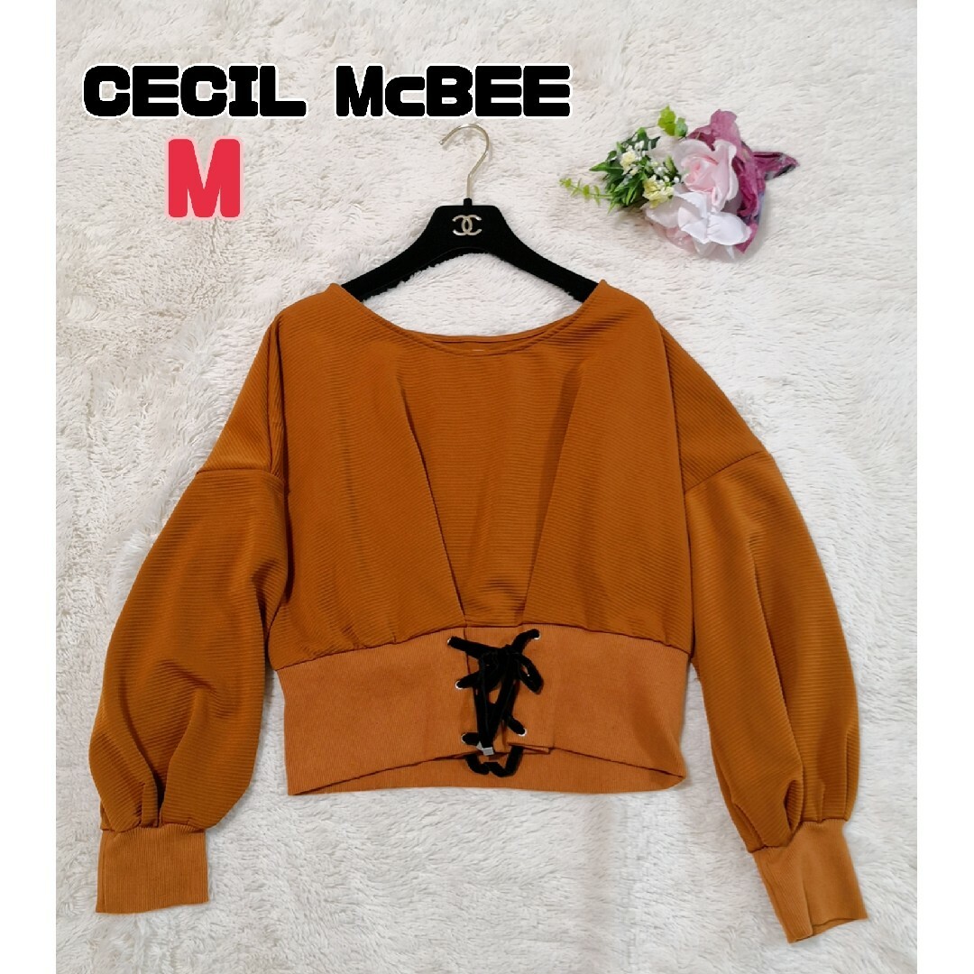 CECIL McBEE(セシルマクビー)のセシルマクビー カットソー トップス 長袖 ブラウン系 M レディースのトップス(カットソー(長袖/七分))の商品写真