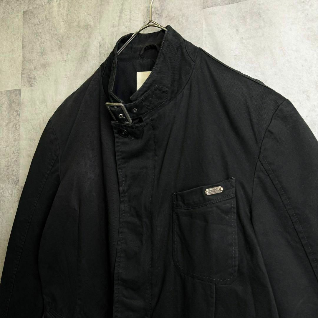 DIESEL(ディーゼル)のディーゼル コットンブルゾン メタルブランドロゴ チンストラップ ブラック L メンズのジャケット/アウター(ブルゾン)の商品写真