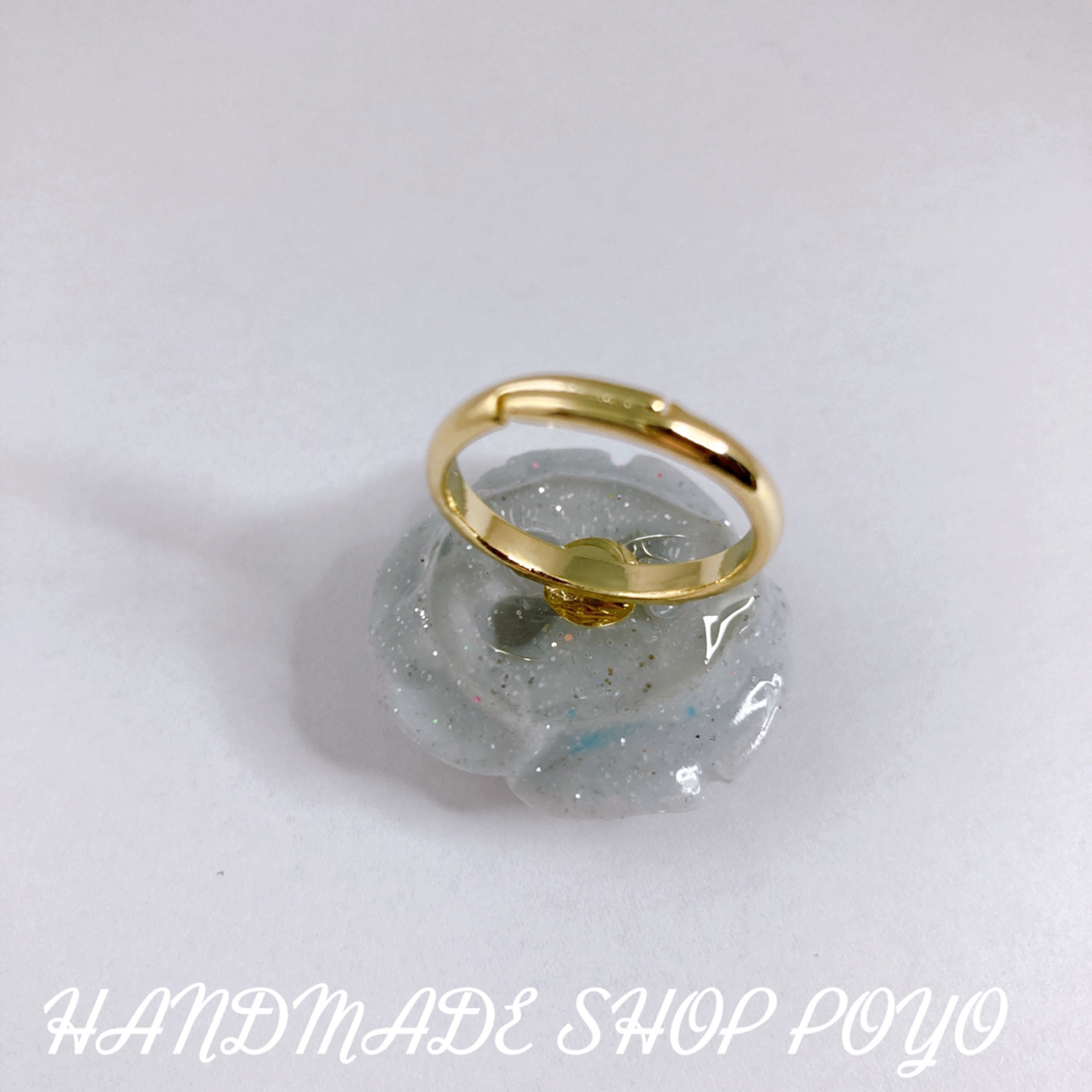 春色新色です♡『Rose orgonite ring』お守りに ハンドメイドのアクセサリー(リング)の商品写真