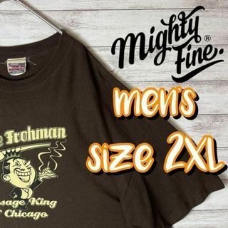 【US古着　送料無料】mighty fine デザインTシャツ サイズ2XL(Tシャツ/カットソー(半袖/袖なし))