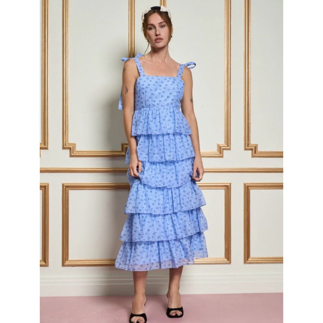 sister jane(シスタージェーン)の新品タグ付◉ DREAM Esme Tiered Ruffle Dress レディースのワンピース(ロングワンピース/マキシワンピース)の商品写真