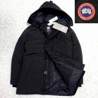 カナダグース(CANADA GOOSE)の現行 未使用 タグ付 L カナダグース ジャスパー パーカ ダウンジャケット 黒(ダウンジャケット)