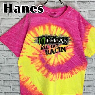 ヘインズ(Hanes)のHanes ヘインズ All Out Racing ミシガン Tシャツ 半袖(Tシャツ/カットソー(半袖/袖なし))