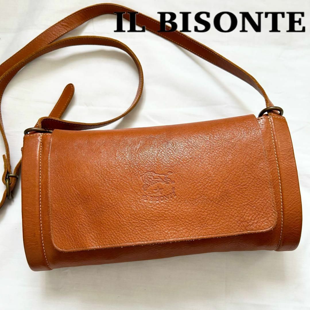 IL BISONTE - ✨美品✨筒型 激レア イルビゾンテ ショルダーバッグ