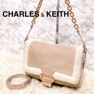 チャールズアンドキース(Charles and Keith)の175★ チャールズアンドキース　ショルダーバッグ　3wayチェーン ボア付(ショルダーバッグ)