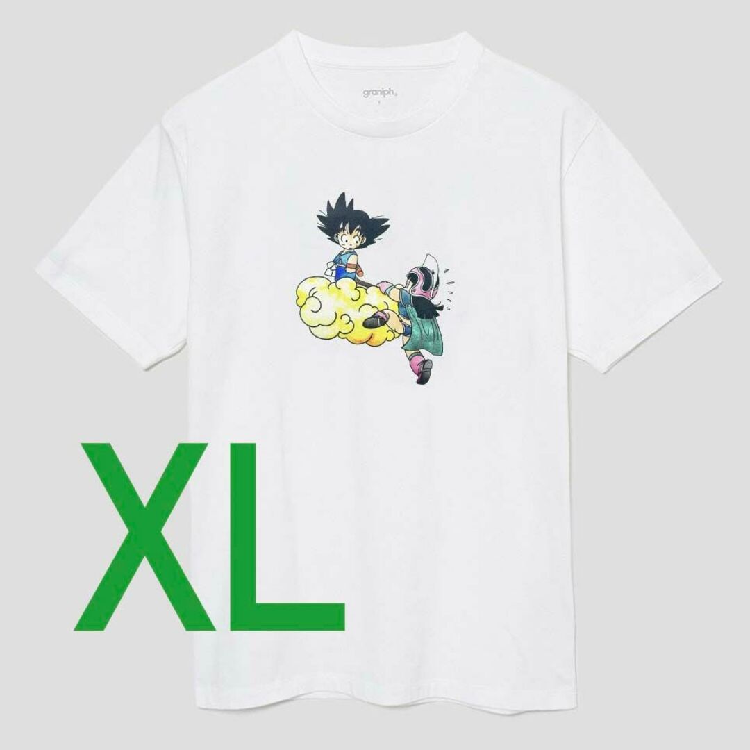 Design Tshirts Store graniph(グラニフ)のXLサイズ　ドラゴンボール　「悟空とチチの出会い」Tシャツ　グラニフ メンズのトップス(Tシャツ/カットソー(半袖/袖なし))の商品写真