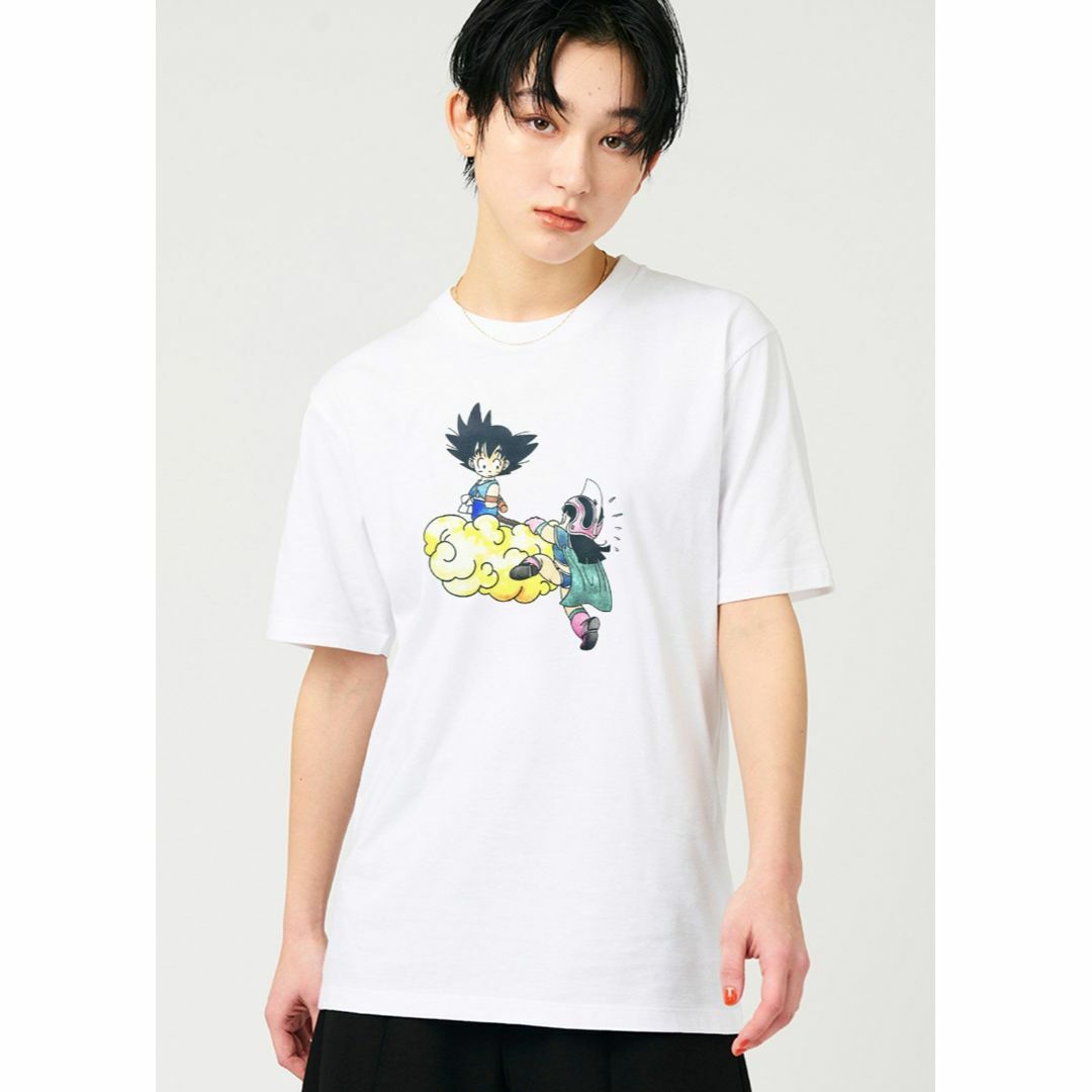 Design Tshirts Store graniph(グラニフ)のXLサイズ　ドラゴンボール　「悟空とチチの出会い」Tシャツ　グラニフ メンズのトップス(Tシャツ/カットソー(半袖/袖なし))の商品写真