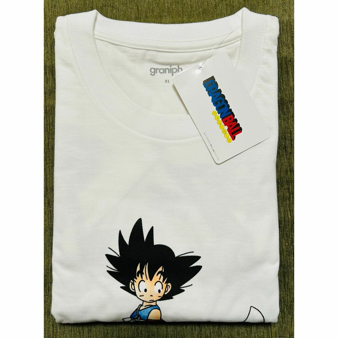 Design Tshirts Store graniph(グラニフ)のXLサイズ　ドラゴンボール　「悟空とチチの出会い」Tシャツ　グラニフ メンズのトップス(Tシャツ/カットソー(半袖/袖なし))の商品写真