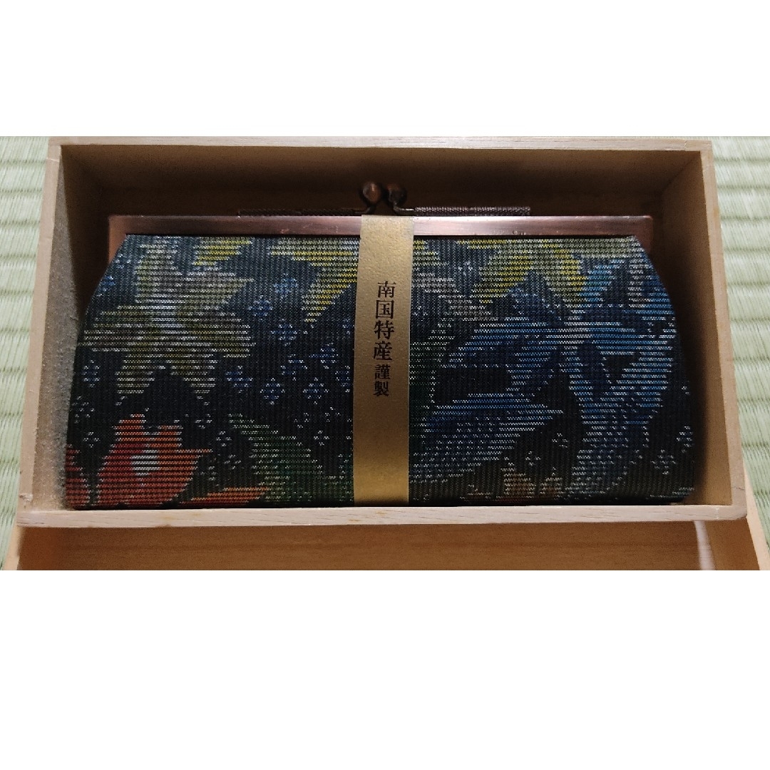 大島紬　がま口財布 レディースのファッション小物(財布)の商品写真