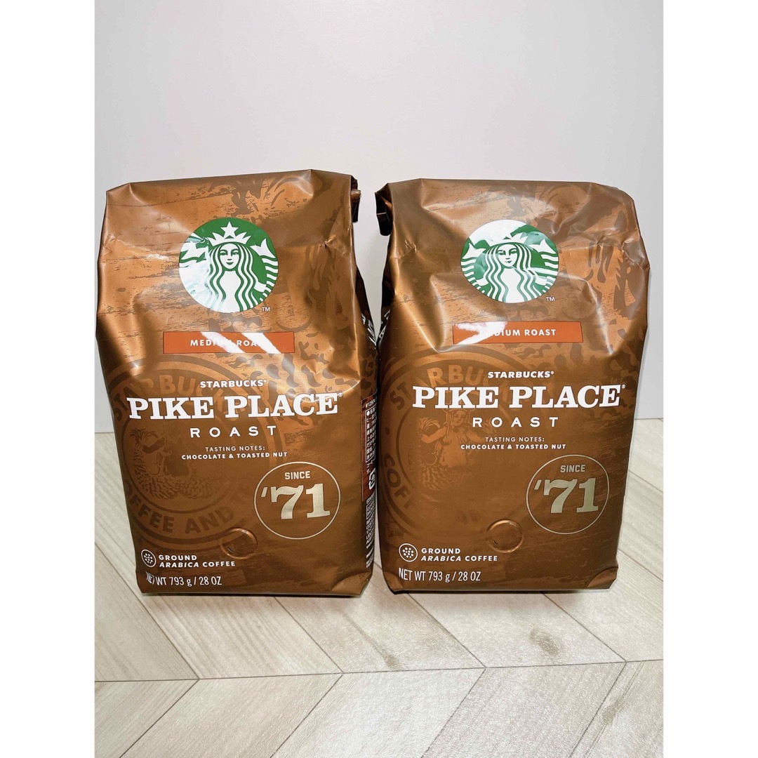 Starbucks Coffee(スターバックスコーヒー)のコストコ スターバックスパイクプレイスロースト コーヒー 粉 793g × 2袋 食品/飲料/酒の飲料(コーヒー)の商品写真