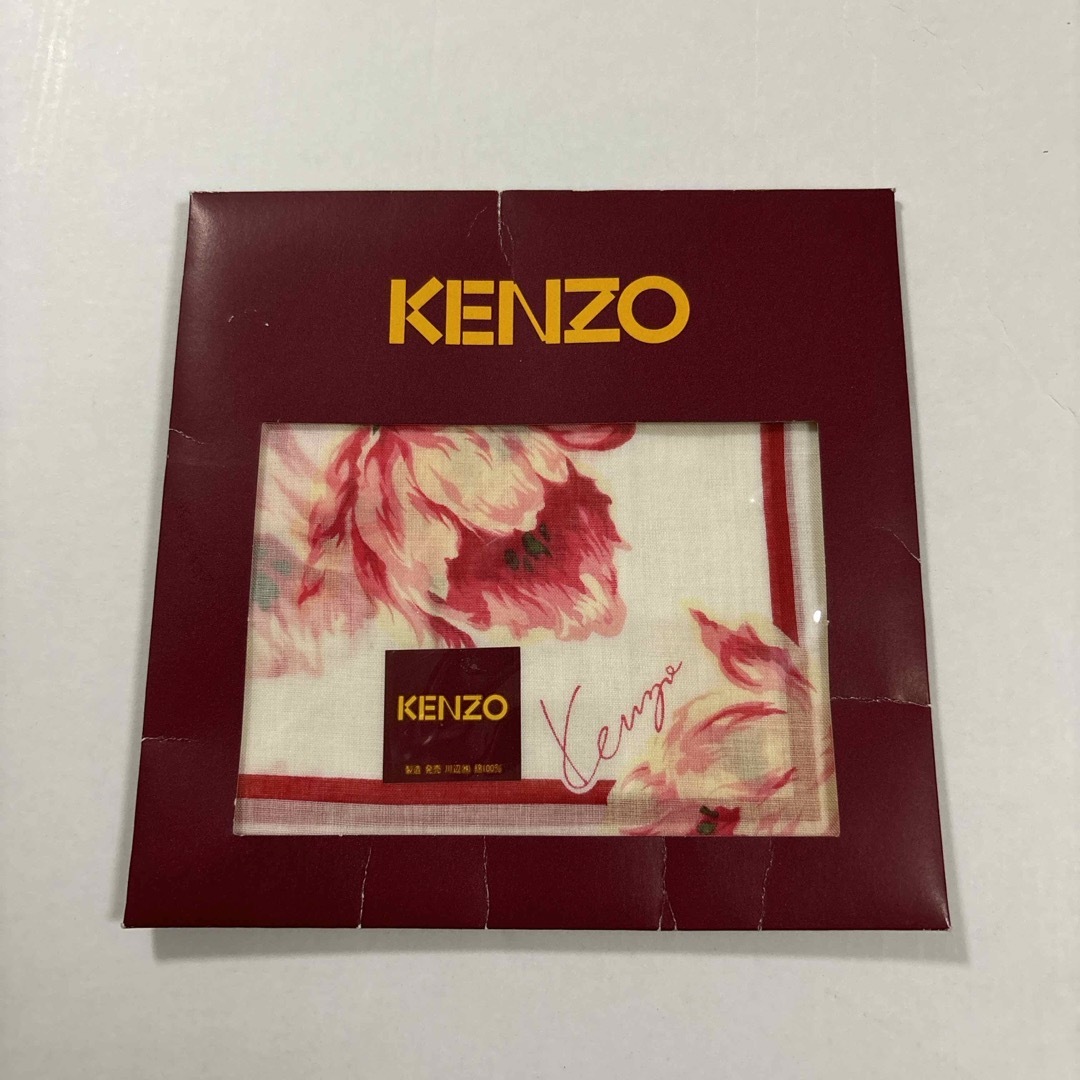 KENZO(ケンゾー)のKENZOハンカチ赤 レディースのファッション小物(ハンカチ)の商品写真