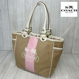 COACH - コーチ トートバッグ キャンバス レザー ターンロック A4