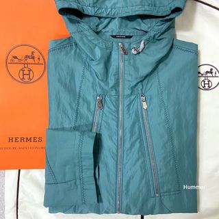 エルメス(Hermes)の国内正規品 新品未使用 48 エルメス フード付き ナイロン ジャケット コート(ナイロンジャケット)