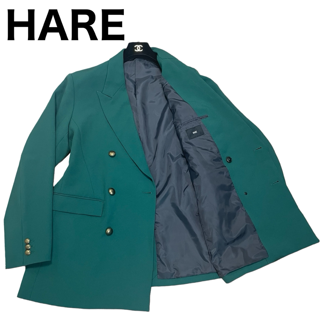 HARE(ハレ)の良品　HARE テーラードジャケット  ダブルブレスト　金ボタン　本切羽仕様 メンズのジャケット/アウター(テーラードジャケット)の商品写真