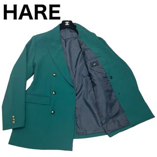 ハレ(HARE)の良品　HARE テーラードジャケット  ダブルブレスト　金ボタン　本切羽仕様(テーラードジャケット)