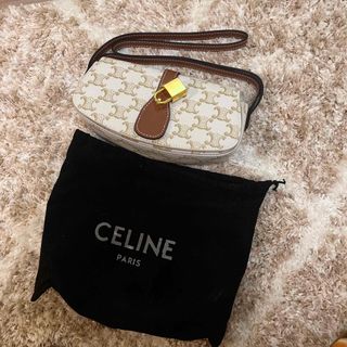 セリーヌ(celine)のCELINE バックトカーフスキン ホワイト(ハンドバッグ)