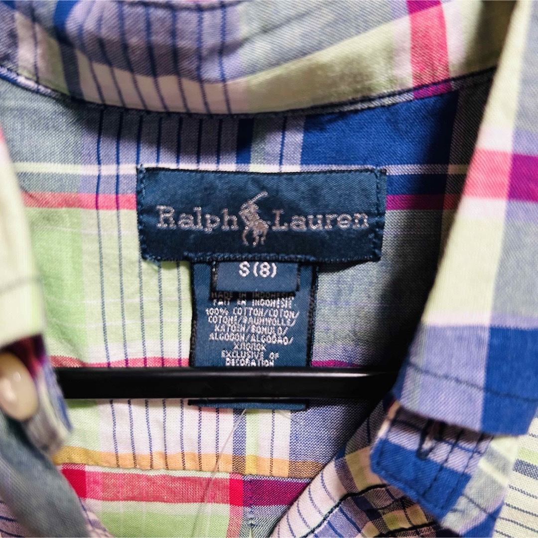 Ralph Lauren(ラルフローレン)のラルフローレン　RALPH LAUREN キッズ　チェック　シャツ  キッズ/ベビー/マタニティのキッズ服男の子用(90cm~)(ブラウス)の商品写真