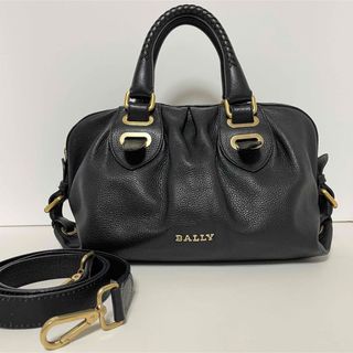 Bally - BALLY バリー レザー 2way ハンドバッグ ショルダーバッグ ブラック