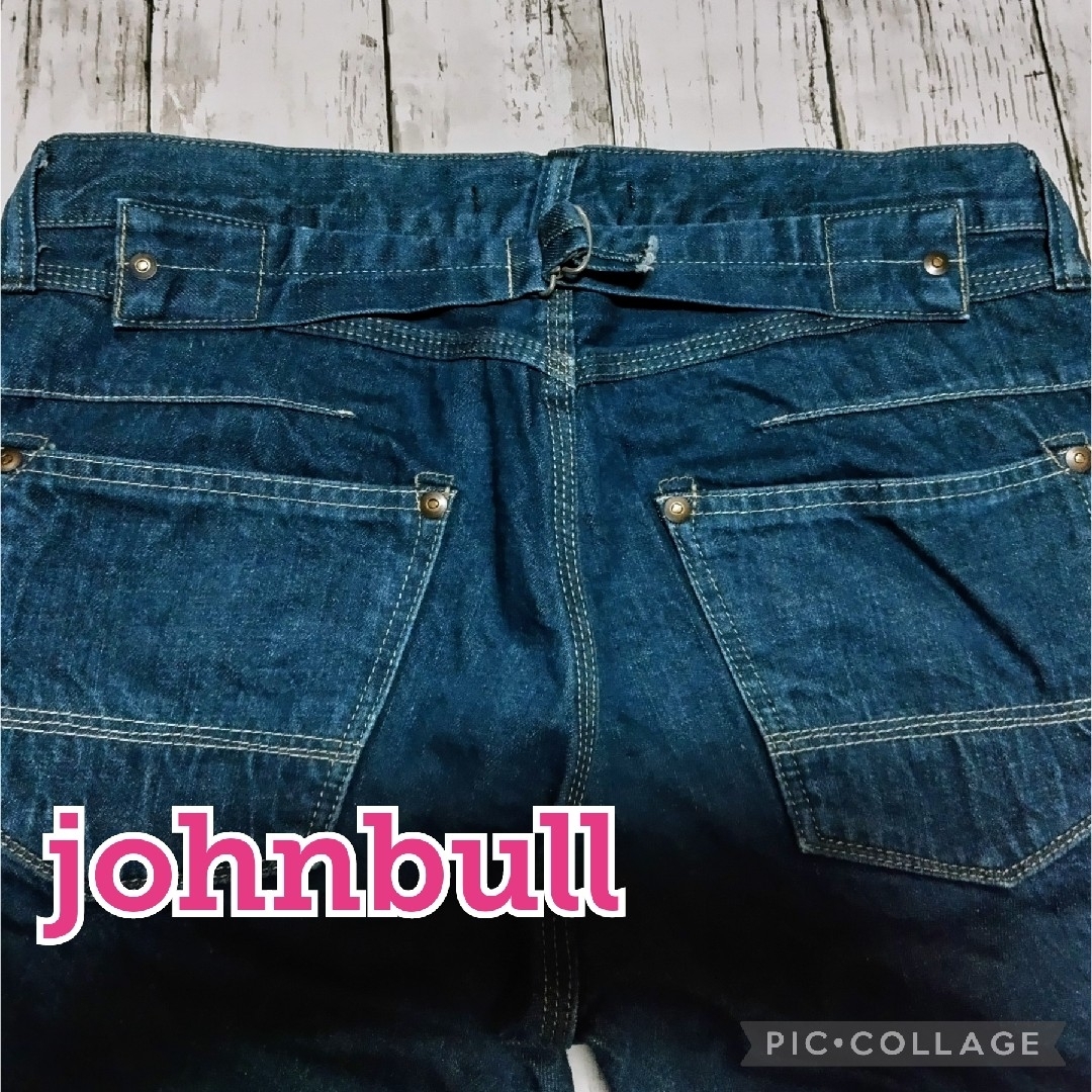 JOHNBULL(ジョンブル)の【Johnbull／ジョンブル】デニムパンツ、Mサイズ、ブルー、シンチバック レディースのパンツ(デニム/ジーンズ)の商品写真