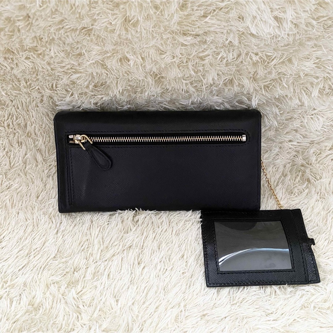 PRADA(プラダ)の箱付き✨PRADA プラダ リボン サフィアーノ パスケース 長財布 レディースのファッション小物(財布)の商品写真