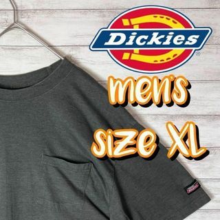 ディッキーズ(Dickies)の【US古着　送料無料】ディッキーズ　Tシャツ サイズXL グレー(Tシャツ/カットソー(半袖/袖なし))