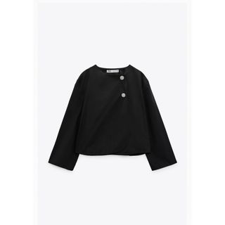 ザラ(ZARA)の⚫︎ ZARA ザラ 試着のみ ブラウス Sサイズ(シャツ/ブラウス(長袖/七分))