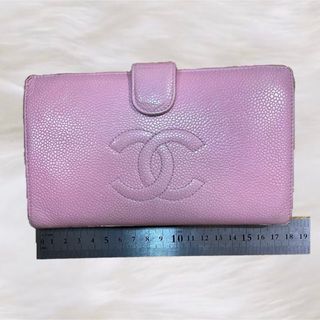 シャネル(CHANEL)の【1点限定/CHANEL】シャネル ココマーク キャビアスキン 長財布(がま口)(財布)