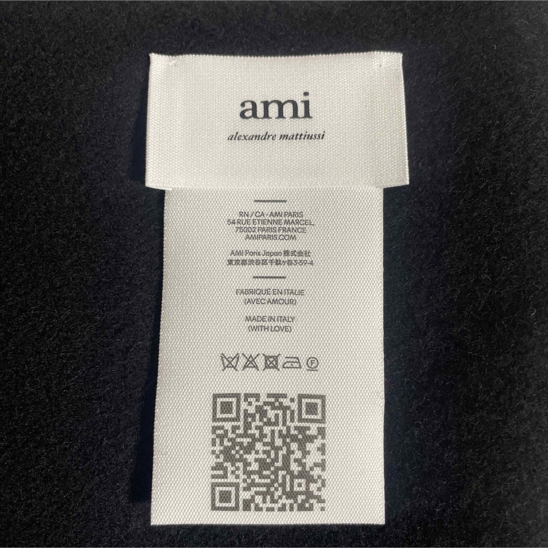 ami - 新品未使用 アミ AMI DE COEUR スカーフ マフラー 黒の通販 by 