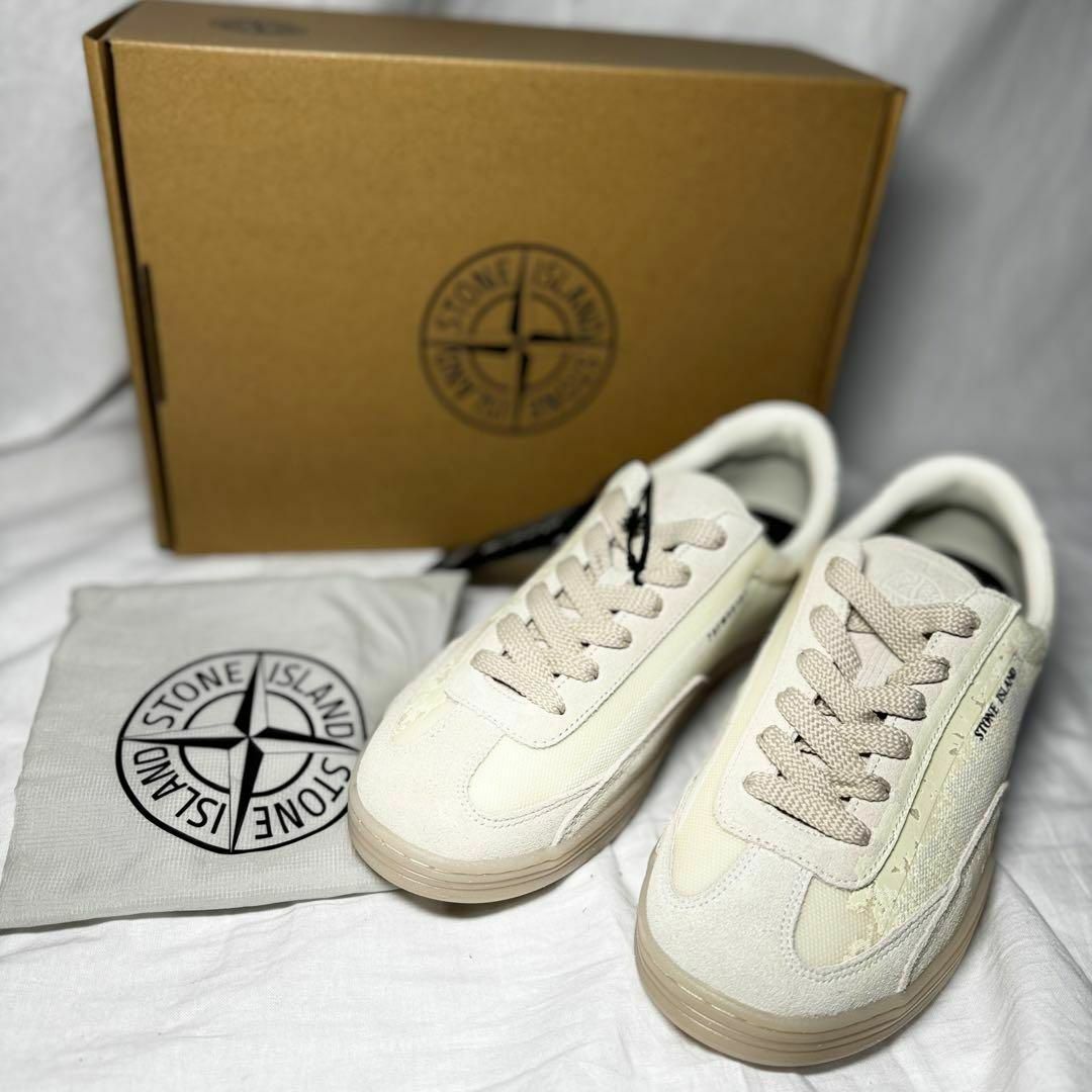 STONE ISLAND ロゴ ローカット ミリタリー スニーカー 70s 41