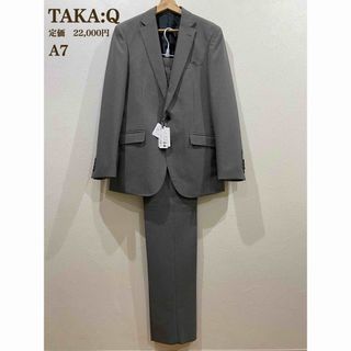 新品【TAKA-Q】タカキュー　トラベスト　千鳥柄　ビジネススーツ　A7