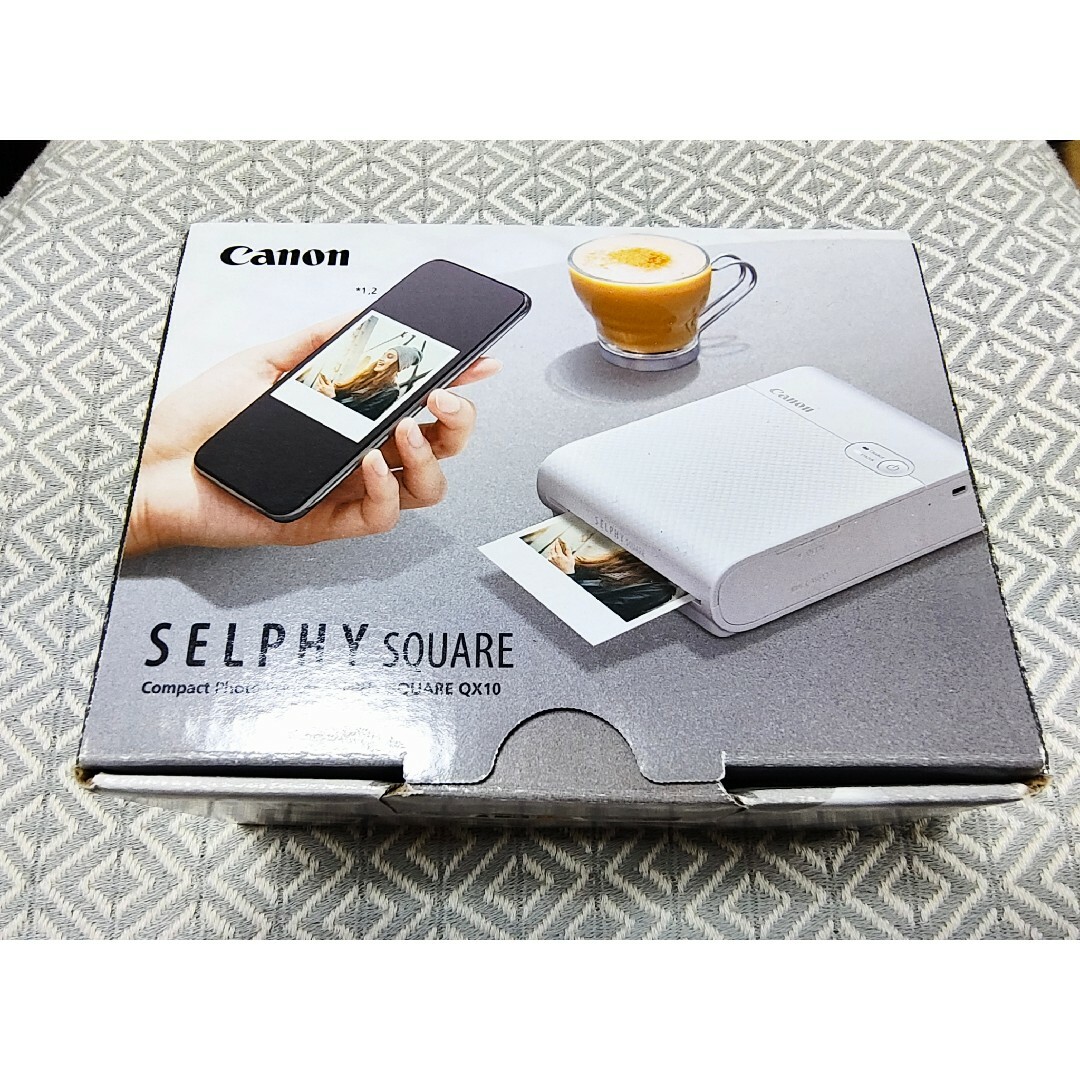 Canon(キヤノン)のCanon コンパクトフォトプリンター SELPHY SQUARE QX10(… スマホ/家電/カメラのPC/タブレット(PC周辺機器)の商品写真