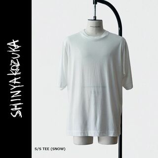 [新品] SHINYA KOZUKA S/S Tシャツ 白 無地 定番(Tシャツ/カットソー(半袖/袖なし))