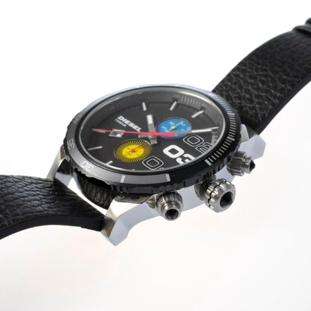 DIESEL(ディーゼル)の【DIESEL/ディーゼル】腕時計 アナログ レザー ブラック 人気 メンズの時計(腕時計(アナログ))の商品写真