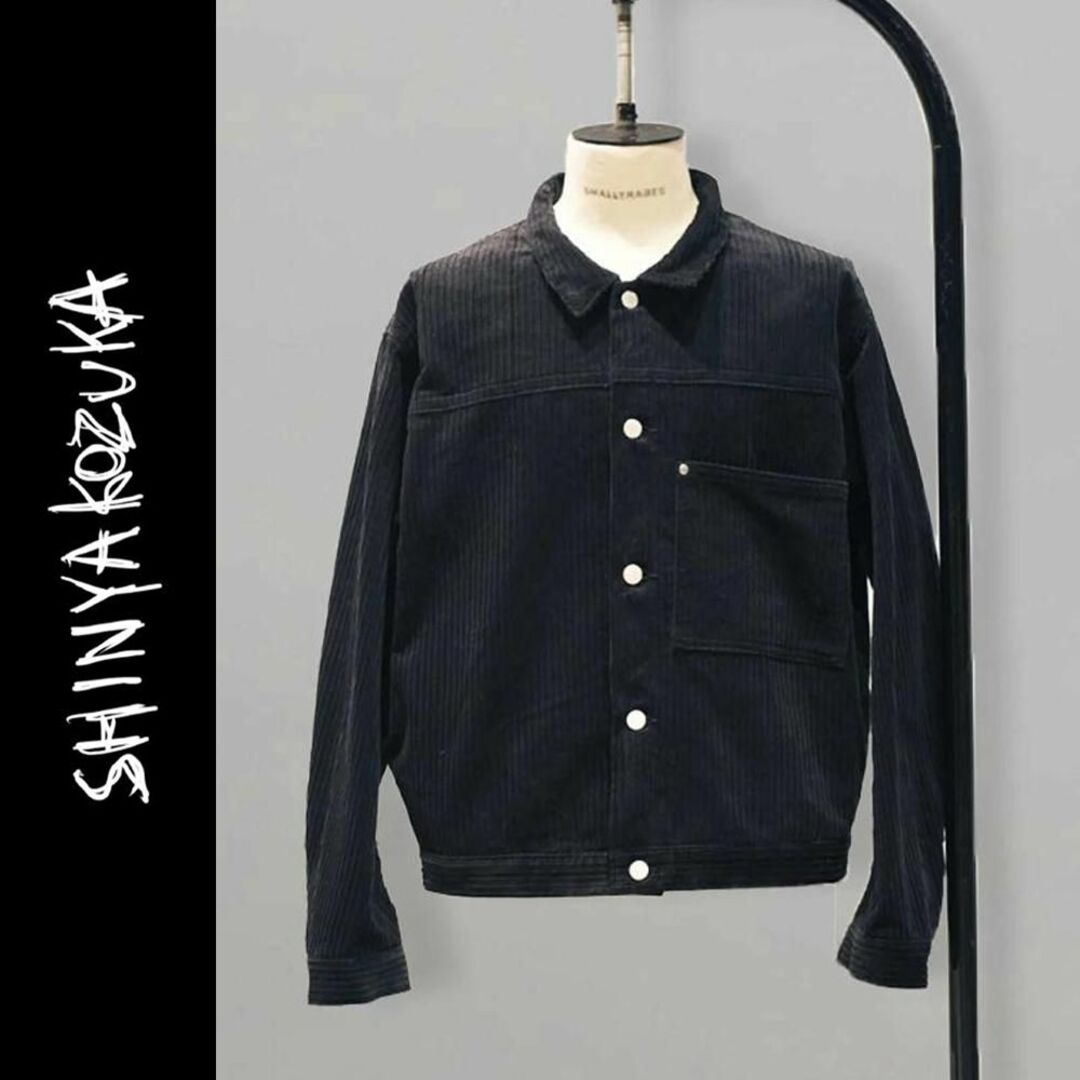 [即完売]SHINYAKOZUKA TRUCKER BLACK  コーデュロイ メンズのジャケット/アウター(Gジャン/デニムジャケット)の商品写真