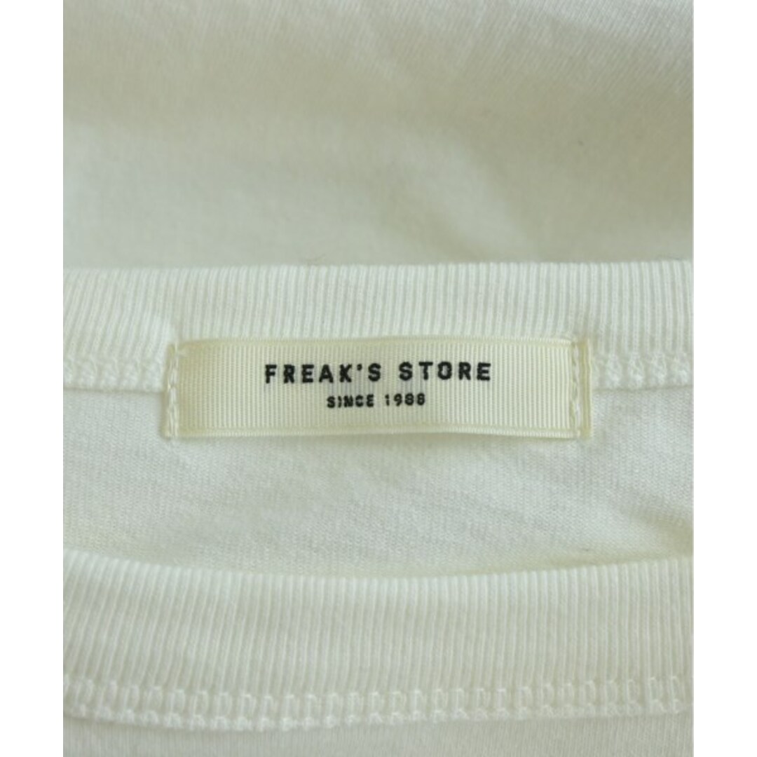 FREAK'S STORE(フリークスストア)のFREAK'S STORE フリークスストア Tシャツ・カットソー F 白 【古着】【中古】 レディースのトップス(カットソー(半袖/袖なし))の商品写真