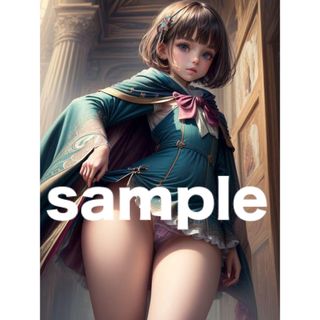 A082 オリジナル美少女 ファンタジーアートポスター 、イラスト、A4、光沢紙(一般)